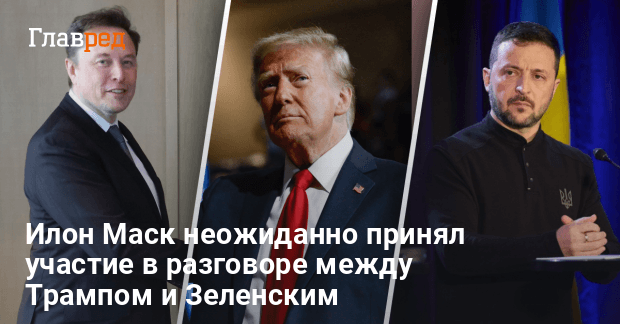 Разговор Трампа и Зеленского — Илон Маск присоединился к телефонному разговору