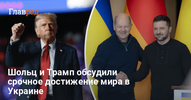 Завершение войны в Украине — Шольц и Трамп обсудили достижение мира