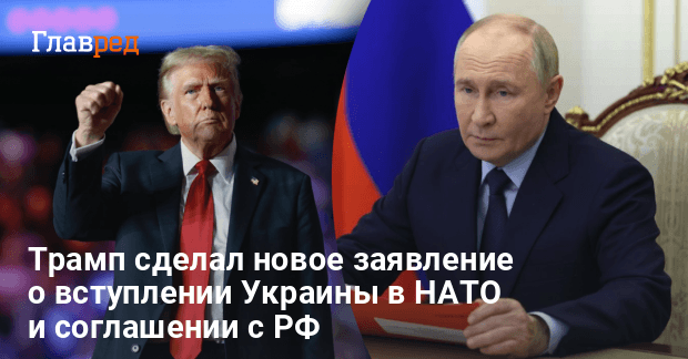 Конец войны в Украине и вступление в НАТО — главное из интервью Трампа