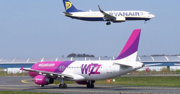 Ryanair и Wizz Air попали в топ-10 самых безопасных бюджетных авиакомпаний мира — УНИАН