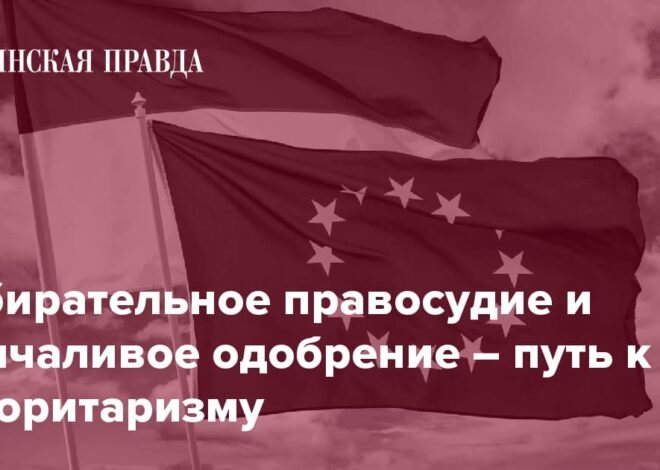 Избирательное правосудие и молчаливое одобрение – путь к авторитаризму