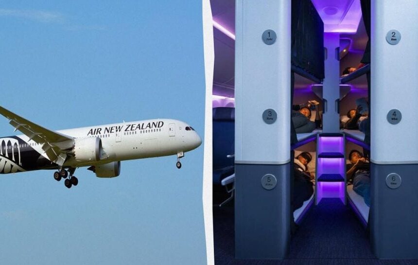 Авиакомпания из Новой Зеландии внедряет спальные купе в экономклассе