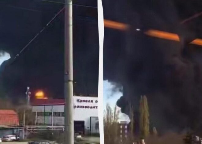 Россияне уже вторые сутки тушат пожар в порту Туапсе после украинских ударов, — Reuters