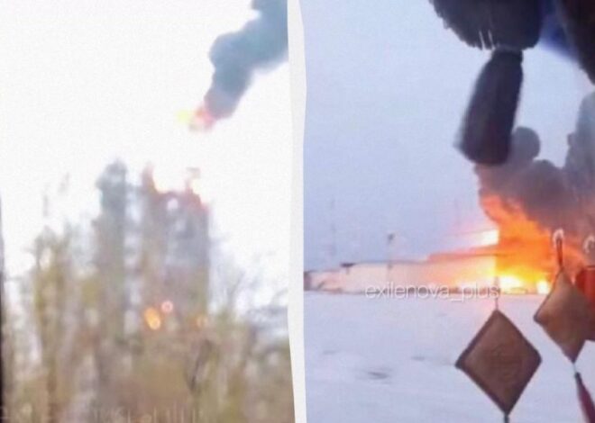 Атака на РФ – после ударов горят нефтеперекачивающая станция и НПЗ