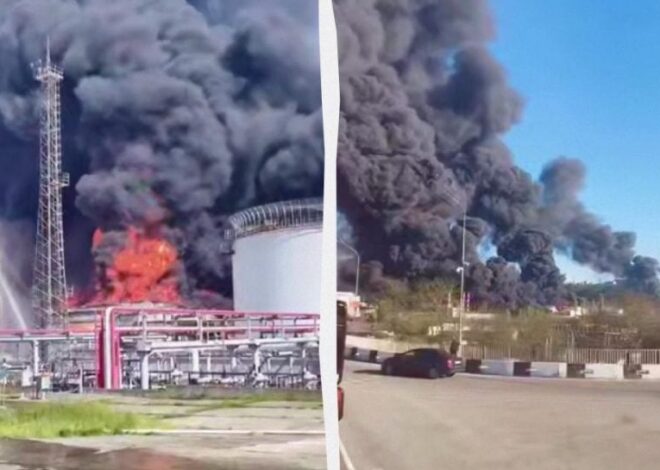 Туапсе – украинские дроны уничтожили более половины резервуаров на НПЗ