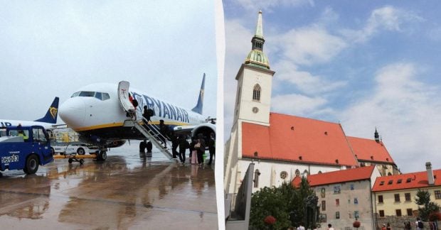 Ryanair добавляет новые маршруты в Братиславу