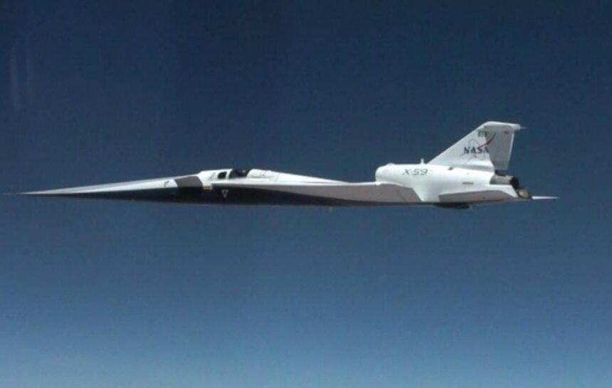 X-59 – самолет впервые преодолел звуковой барьер