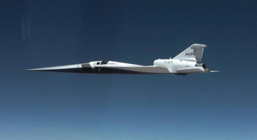 X-59 – самолет впервые преодолел звуковой барьер