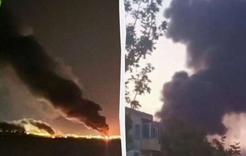 Дроны нанесли удары по портам в Керчи и Краснодарском крае, вспыхнули пожары, – СМИ (видео)