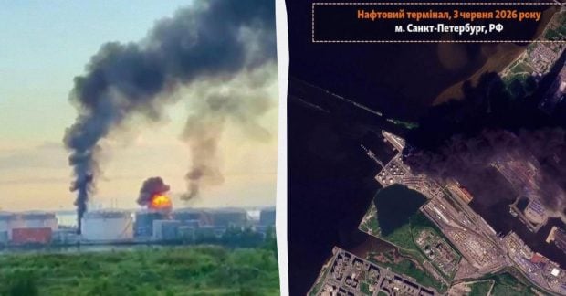 Атака на нефтяной терминал в Санкт-Петербурге: спутник показал последствия