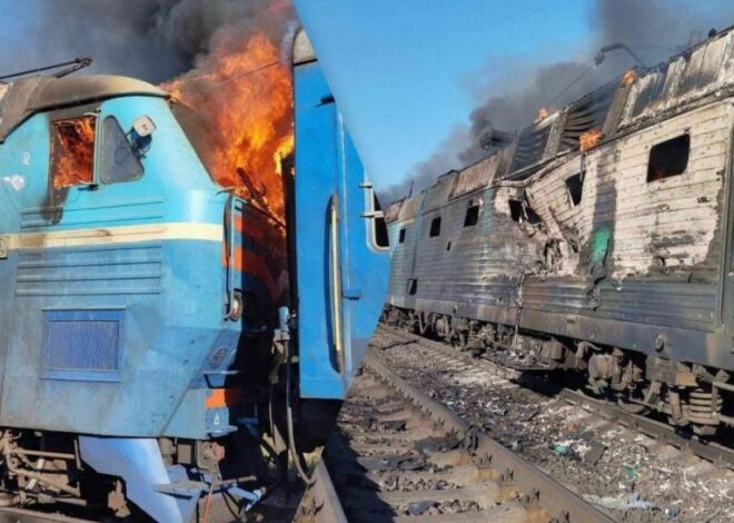 армия РФ обстреляла поезд, ранена проводница