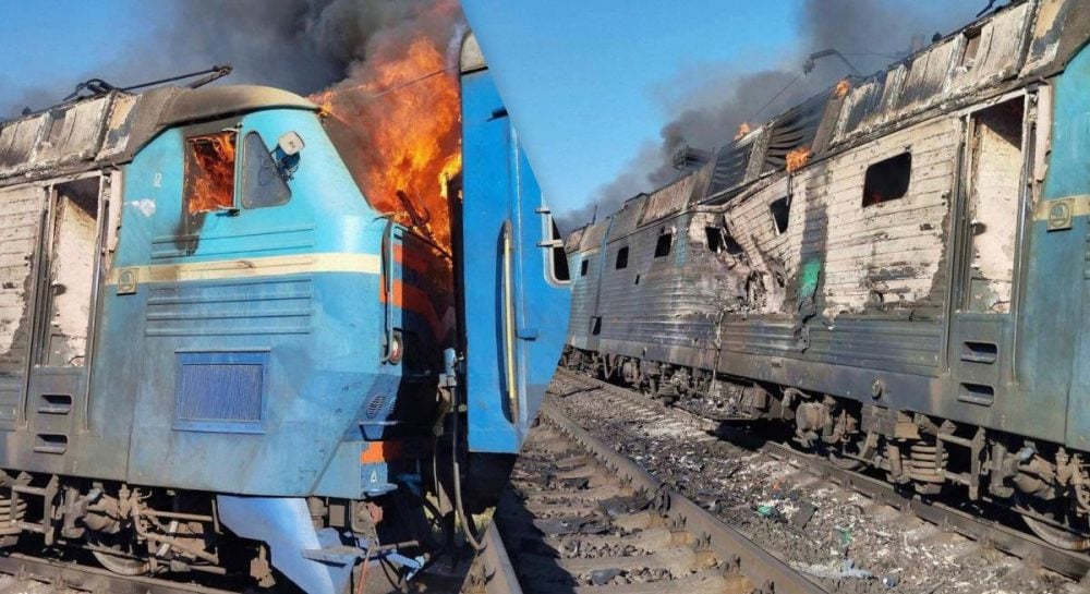 армия РФ обстреляла поезд, ранена проводница