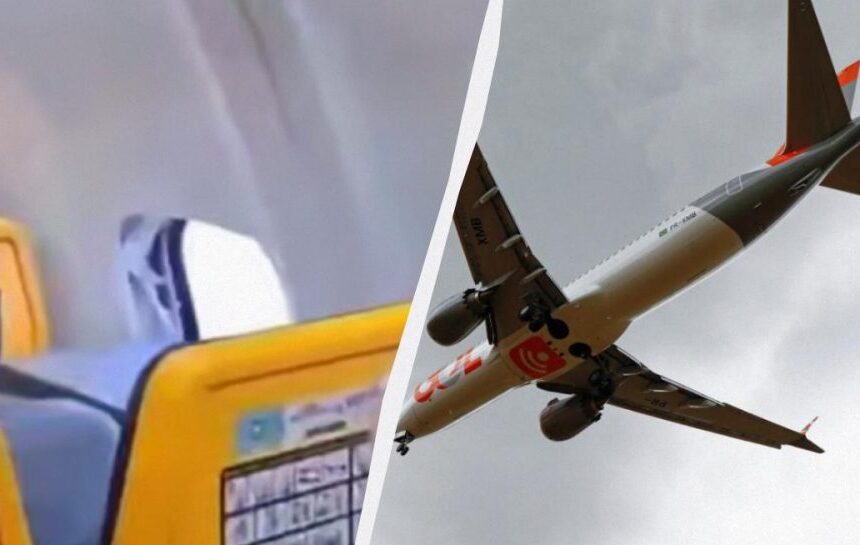 В Ryanair отреагировали на ужасный инцидент с пассажиром, которого едва не вытянуло через окно