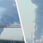 Дроны «разнесли» один из крупнейших НПЗ России (фото, видео)