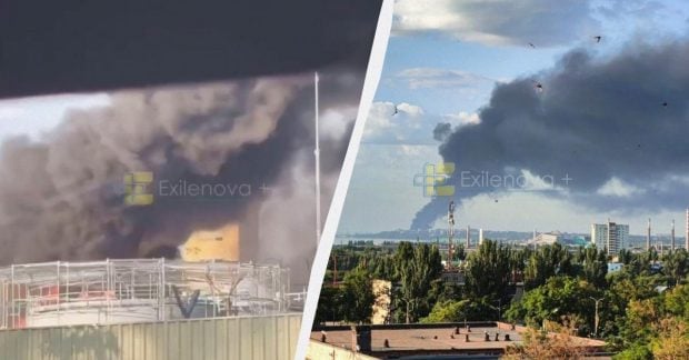Ростовская область — горят нефтебазы и порт
