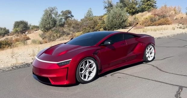 американец построил яркий автомобилей из деталей Tesla