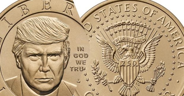 Портрет Трампа появится на долларовых монетах: сколько они будут стоить