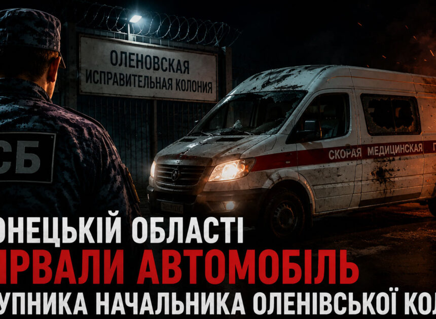У Донецькій області підірвали автомобіль заступника начальника Оленівської колонії