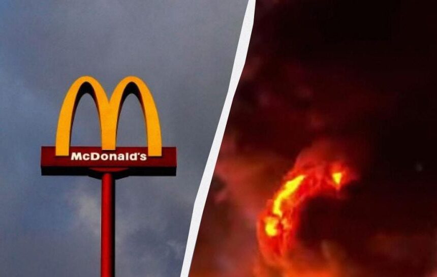 Зеленский заявил, что РФ атаковала склад McDonald’s