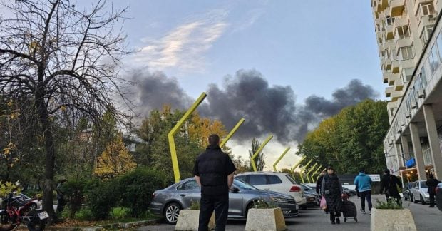 В ряде районов Киева после «прилета» возникли масштабные проблемы с электричеством
